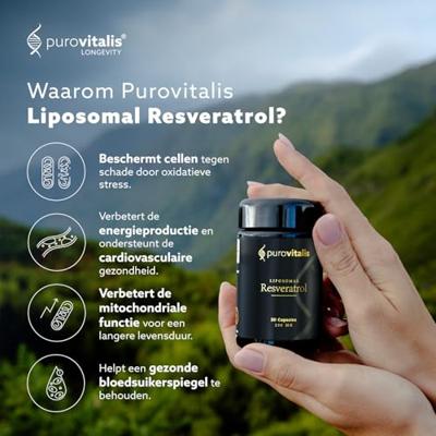 Purovitalis Liposomal resveratrol 30 Capsules Purovitalis Liposomal resveratrol 30 Capsules