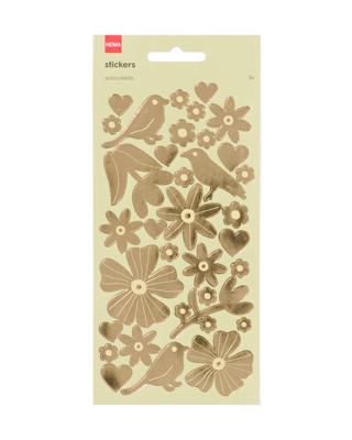 HEMA Stickervellen 19x10 bloemen - 3 stuks