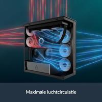 Arctic Xtender Midi-tower PC-behuizing, Gaming-behuizing Zwart - thumbnail