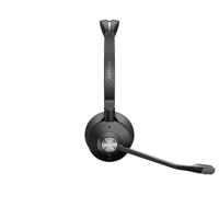 Jabra Engage 75 On-Ear Dect Stereo Headset - Skype for Business gecertificeerde draadloze hoofdtelefoon met ruisonderdrukking voor tafeltelefoons en softphones - zwart - EU-versie - thumbnail