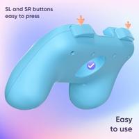 Oniverse Nintendo Switch 2 Set van 2 Ergonomische Grips Oranje/Blauw - thumbnail