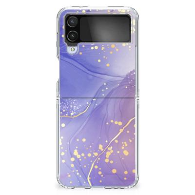 Smartphone hoesje voor Samsung Galaxy Z Flip 4 Watercolor Paars
