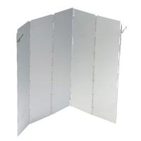 Bo-camp Kookwindscherm 5 Delig Universeel 36 Cm Hoog Zilver - thumbnail