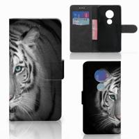 Motorola Moto G7 Play | Telefoonhoesje | Met pasjeshouder | Tijger - thumbnail