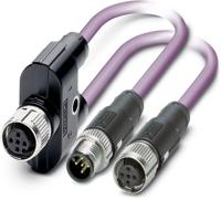 Phoenix Contact 1514579 Sensor/actuator dataconnector, geassembleerd M12 Aantal polen (sensoren): 5 Adapter, Y-vorm 0.50 m 1 stuk(s) - thumbnail