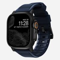 Nomad Rugged Strap Apple Watch (Ultra) 42mm / 44mm / 45mm / 49mm Atlantic Blue Connector Black - thumbnail