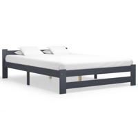 Bedframe massief grenenhout donkergrijs 120x200 cm - thumbnail