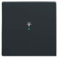 Busch-Jaeger 2CKA006220A0035 Wipschakelaar licht Afdekking 1-voudig free@home Antraciet, Zwart-grijs 1 stuk(s)