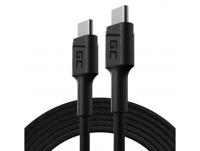 GC PowerStream | 2m USB C naar Type C Kabel Nylon Cable Snellaadkabel 60W Power Delivery | Quick Charge 3.0 | voor Samsung Galaxy S22 S21 S20 Ultra S10 S9 S8+ | Note 20 10 | Ipad Pro 2020 Macbook Pro - thumbnail