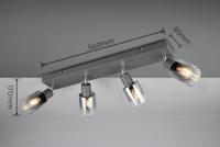 Trio 4-lichts plafondlampCadiz zwart - R81784042 - thumbnail