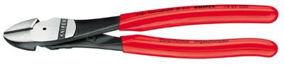 Knipex Kracht-Zijsnijtang | 160 mm Lengte | Kunststof Bekleed | Zwart Geatramenteerd - 74 01 160 SB