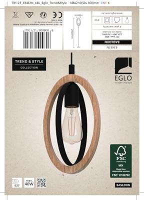 Eglo Houten hanglampBasildon - 43461