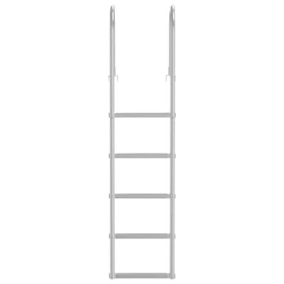 VidaXL 5-treden haventrap zilver 45 ×11,5 ×190 cm aluminium VidaXL 5-treden haventrap zilver 45 ×11,5 ×190 cm aluminium