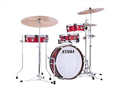 Tama LJK48P-BRM Club-JAM Pancake 4-delige ketelset Burnt Red Mist Tama LJK48P-BRM Club-JAM Pancake 4-delige ketelset Burnt Red Mist