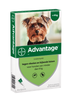 Advantage Nr. 40 vlooienmiddel (tot 4kg) hond 1 verpakking - thumbnail