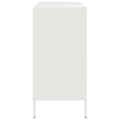 Dressoir 68x39x79 cm staal wit