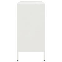 Dressoir 68x39x79 cm staal wit - thumbnail