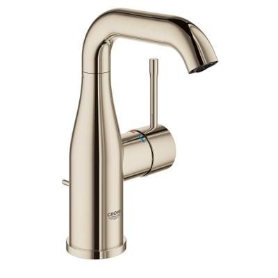 Grohe Essence New wastafelkraan M-size met hoge draaibare uitloop cartouche nikkel