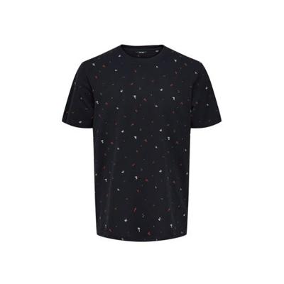ONLY & SONS T-shirt Paxon van biologisch katoen donkerblauw ONLY & SONS T-shirt Paxon van biologisch katoen donkerblauw