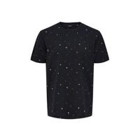 ONLY & SONS T-shirt Paxon van biologisch katoen donkerblauw - thumbnail