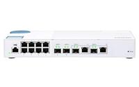 QNAP QSW-M408-2C QSW-M408-2C, 8 port 1Gbps, 2 port 10G SFP+/ NBASE-T Combo, 2 port 10G SFP+, web management switch - thumbnail