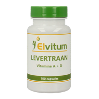 Elvitum Levertraan A D3 100 Capsules - thumbnail