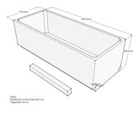 Xenz beterbad baddrager voor aruba 190x80cm - thumbnail