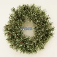 Decoratie Krans 63 cm Groen - thumbnail