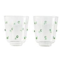 POLSPOTTEN Nob Waterglazen 2 st. - Olijfgroen - thumbnail