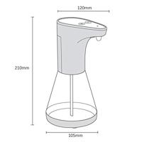 Promedix PR-530 Automatische zeepdispenser met infrarood bewegingssensor No-Touch werkt op batterijen 4xAA 480ml - thumbnail