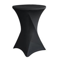 Tafelrok brasq voor statafel 80cm zwart - thumbnail