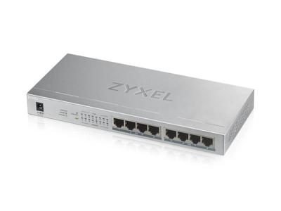 ZyXEL GS1008HP Unmanaged Gigabit Ethernet (10/100/1000) Grijs Power over Ethernet (PoE)