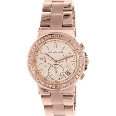 Michael Kors Dames MK5586 'Dylan' kristal Rosekleurig roestvrij stalen horloge Michael Kors Dames MK5586 'Dylan' kristal Rosekleurig roestvrij stalen horloge