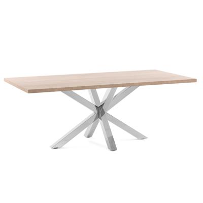 Kave Home Eettafel 'Argo' Melamine, 180 x 100cm, kleur Naturel