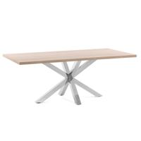 Kave Home Eettafel 'Argo' Melamine, 180 x 100cm, kleur Naturel - thumbnail