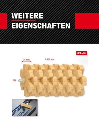 KS Tools 515.1368 Foliegum met lamellen, verpakking van 6 stuks KS Tools 515.1368 Foliegum met lamellen, verpakking van 6 stuks