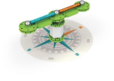 GEOMAG Mechanics Motion Magnetic Compass Constructiespeelgoed