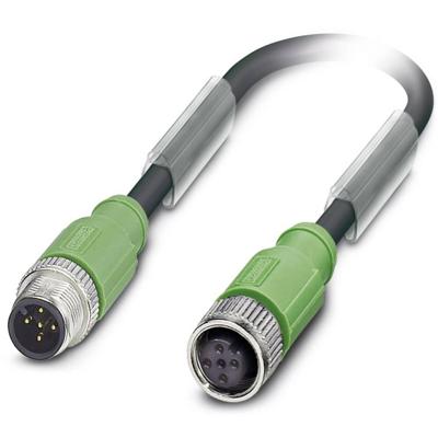 Phoenix Contact 1500897 Sensor/actuator connector, geassembleerd M12 Aantal polen (sensoren): 5 Stekker, recht, Bus, recht 0.60 m 1 stuk(s)