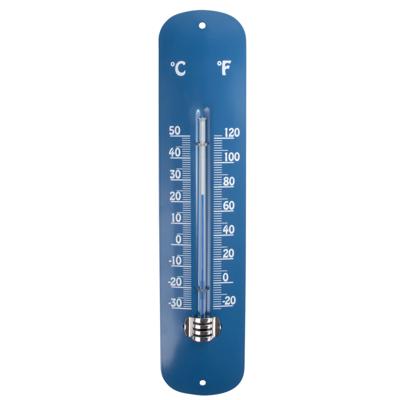 Esschert Design thermometer zink blauw Esschert Design thermometer zink blauw