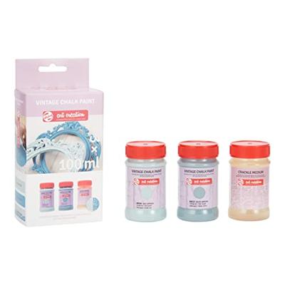 Talens art creation vintage set 2 blauwen en craquel