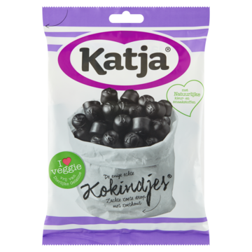 Katja Kokindjes snoep, zachte zoete drop met zoethout, zak van 295 g
