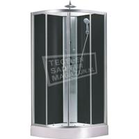 Xellanz Jupiter complete douchecabine 90x90x225 alu mat 5mm glas - thumbnail