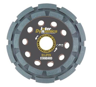 Inter Dynamics Slijpkop Standard Dubbel Rings 125mm - 381124