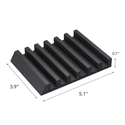Yamazaki 5275 TOWER Tablet Stand, black, Aluminum/Silicone, 10 x 13 x 1.8 cm