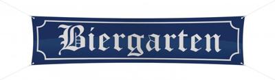 Spandoek Biergarten 180x40cm