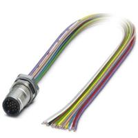 Phoenix Contact 1437135 Sensor/actuator inbouwconnector M12 Aantal polen (sensoren): 17 Stekker, inbouw 0.50 m 1 stuk(s) - thumbnail