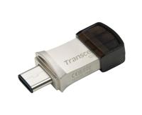 Transcend JetFlash 890 USB-stick smartphone/tablet Zilver 128 GB USB-A 3.2 Gen 2, USB-C - thumbnail