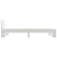 Bedframe massief grenenhout wit 100x200 cm - thumbnail