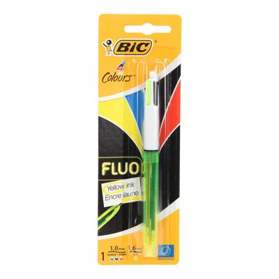 BIC meerkleurenpen fluoriserend