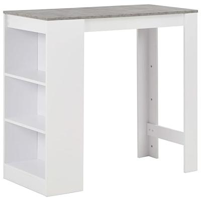 Bartafel met schap 110x50x103 cm wit